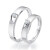 デレーリ結婚式の戒心相印ケースの結婚指輪白18 K金対戒D-E/極白