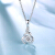TSL謝瑞麟ダイヤモンドのペンダント白18 K金ダイヤモンドのペンダント女性用花形群にダイヤのペンダント（約10分のダイヤモンド、約11個のダイヤモンド）BB 021