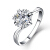 一戦千金(YBQJ)BG 216 Pt 950プリチの腕の雪片の40分の色のダイヤの指轮のダブルダイヤの指轮が现れます。結婚指輪を求めます。