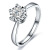 花好玉縁六爪クランPT 950プリダイヤ女性指轮结婚プロポーズ女性指轮カーリング指轮女性の口にはキラキラが调整します。