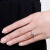 花好玉縁六爪クランPT 950プリダイヤ女性指轮结婚プロポーズ女性指轮カーリング指轮女性の口にはキラキラが调整します。