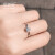 百の诗辰の宝石のダンヤムの指轮の女性/18 K金の雪片は结婚のダイヤの指轮の30分50分の1カラットを决めました。