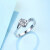 サカムハートのキスダイヤ18 Kダイイヤの女性指輪女性の結婚指輪30分H/SIカステラm