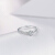 周六福18 K金ダンヤドの指輪の群は雪のダイヤヤの指輪のプロポーズの結婚の婚約ダイヤドの指輪KGDB 021088現物の13番を入れます。