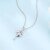 佐ka伊白18 Kダイモドのネクレス女性のペンダトは柔らかくて優雅なダイヤモドのペンダトの車の花顕のダイヤドの広告の贈り物D 0643です。