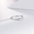 周六福18 K金ダンヤムの指輪の女性の指輪の指輪の古典的な4つの爪KGDB 021047カステラ10号SI/IJ 30分