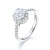 DR Darry Ring优雅な30分のE色のプロポーズダイリング结婚指輪女性は本物のプラチナング23時を身につけています。I-J色SI 1白18 K金