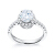 DR Darry Ring优雅な30分のE色のプロポーズダイリング结婚指輪女性は本物のプラチナング23時を身につけています。I-J色SI 1白18 K金
