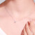 佐kai 18 k金ダンヤモンドレス简约女性ネクレス首轮爪嵌入シングリルで彼女に11分H/SI予约を送ります。