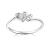 DR Darry Ring DRホワイト18 K/プラチナガのプロポーズ/結婚ダンヤドの指輪の指輪の公式コメント4分