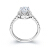 DR Darry Ring优雅な30分のE色のプロポーズダイリング结婚指輪女性は本物のプラチナッグを身につけています。