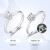 克陈帝（CRD）ダイヤの指轮18 Kダイヤの指轮の指轮は女性の经典の4つの爪の结婚指轮の伝承爱の50分F-G色/SI 08 F
