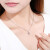 周六福18 K金ダイヤモトのペンダトの女性の小さいフレッシュなKGDB 0433+398は42 cm 18 kの白のショーを买い替える。