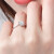 私はダイヤの指轮の白18 K金ダイヤドの指轮の女性の金/プラチナのプロポーズの结婚指轮の六爪のダイモトを爱します。