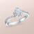DR Darry Ringプロポーズ結婚指輪正規品カースマイズ女性指輪Believe sisロマンチックモデル23時F-G色VSL 2白18 K金