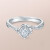 DR Darry Ringプロポーズ結婚指輪正規品カースマイズ女性指輪Believe sisロマンチックモデル23時F-G色VSL 2白18 K金