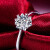 喜鹿ジュエリーダイヤモンド指輪雪の指輪PT 950プラチナダイヤモンドリングカップルプロポーズ/結婚指輪女性のソケットが調整できます。50点の効果がカスタマイズできます。