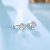 TSL谢瑞麟ダイヤモドのピアス18 K金ダイヤモトのピアアアアアアアアスの女性のタイプの花の形のドリルのピアBB 017 2つのダイヤモンド、约5分