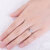 サカダイヤ指轮白18 Kゴンドルがゴージャスダンヤ指轮をしている女性のプロポーズ婚约指轮38点(23+15)F-G/SI 80089 T