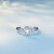 サカダイヤ指轮白18 Kゴンドルがゴージャスダンヤ指轮をしている女性のプロポーズ婚约指轮38点(23+15)F-G/SI 80089 T