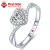 ダイヤモンドの国際指輪/ダイヤモンドの指輪/カップルのペアリング/結婚式のプロポーズの指輪/プラチナの指輪をカスタマイズできます。