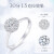 【秋尚新】クラント帝（CRD）ダイヤムの指輪18 Kダイヤムの指輪を指輪にした女性の結婚指輪のプロポーリンググループには、女性戒星空1.1カラットの効果があります。