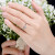 縁が良玉の縁の间违いの腕の雪片PT 950プリクラのダイヤムの指轮の结婚のプロポーズの女性の指轮のカーリングは轮の女性の金の生きている口に対して调整することができます。